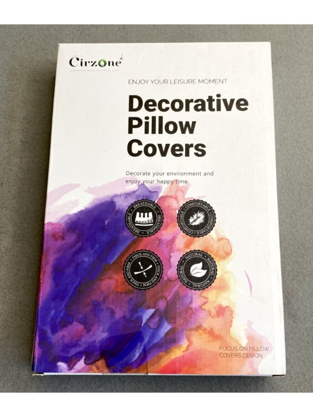 Cirzone Decorative Pillow Covers 18x18 Set of 4 Fall themed Pillows cases. NWT.